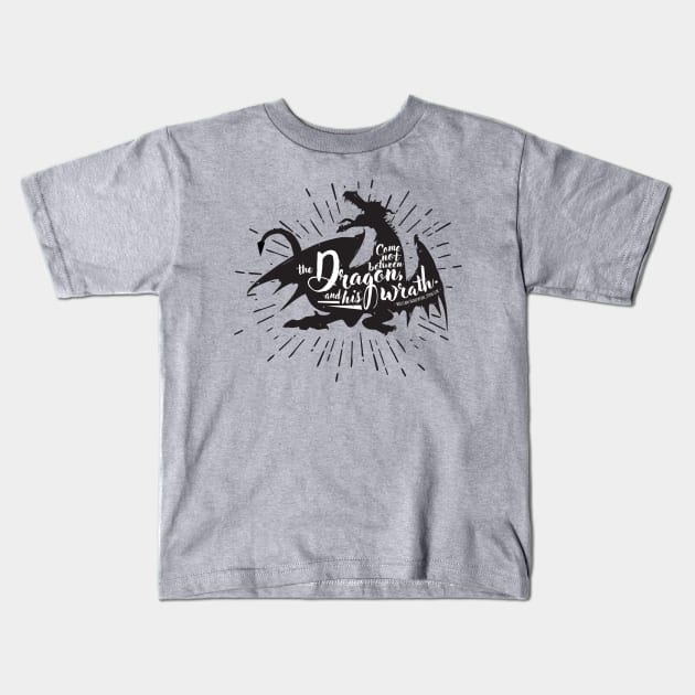 A Dragon's Wrath Kids T-Shirt by DavidByronHicks